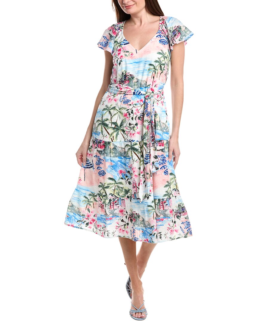 Tommy Bahama Paradise Shores Midi Dress In White