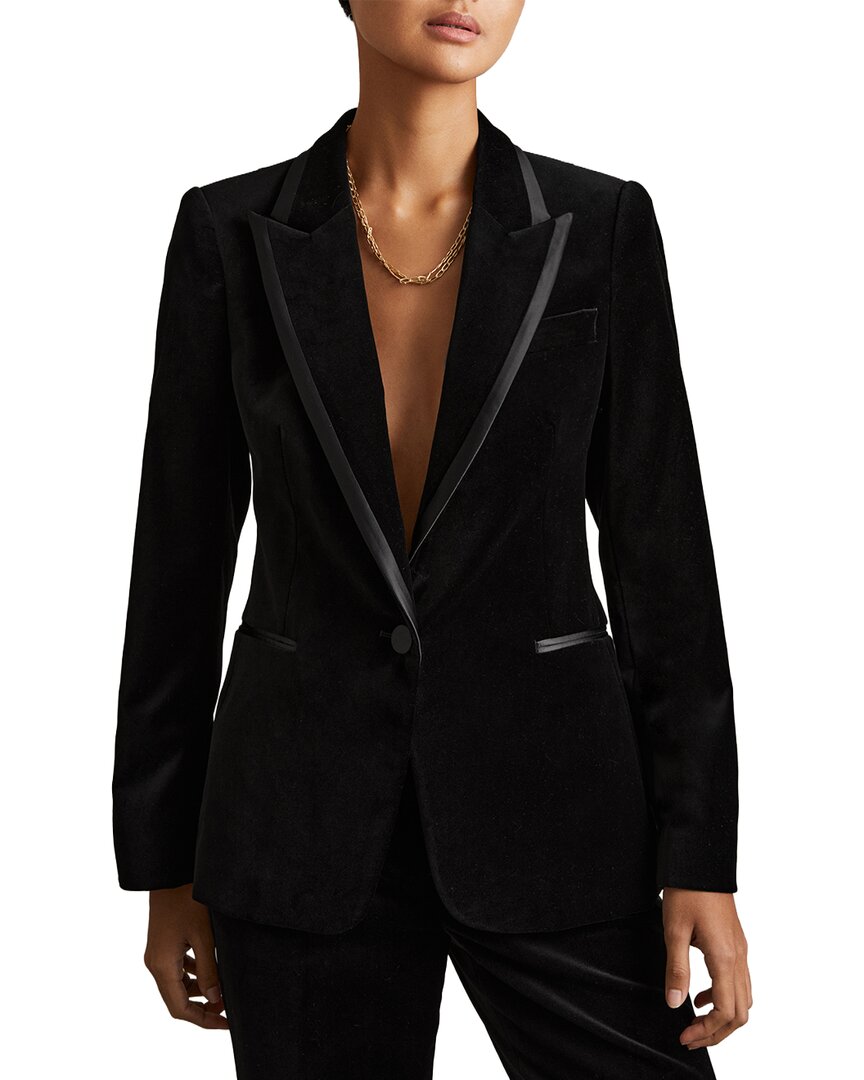Reiss Parisa Sb Velvet Blazer