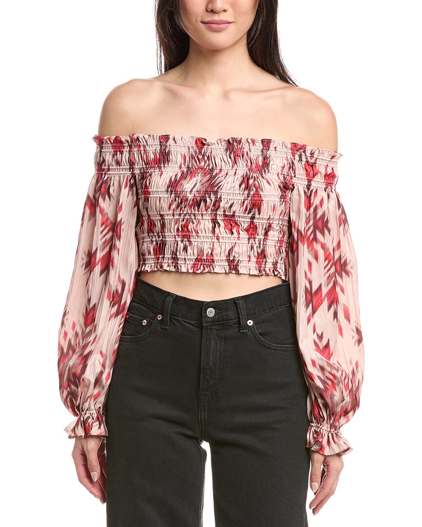 L'agence Graciela Smock Top In Brown