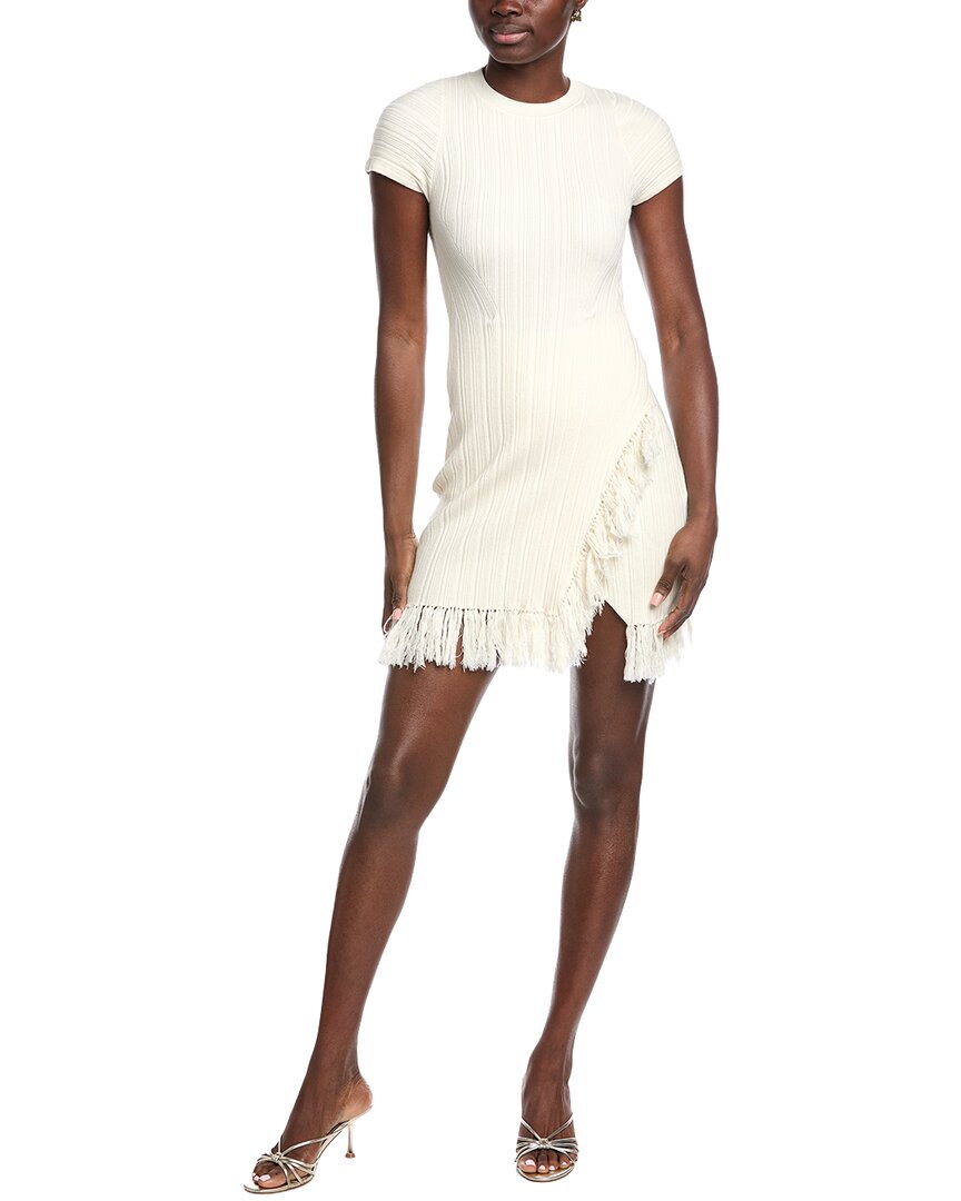 mini elegant white graduation dresses Amy Short White Graduation Dress with Ruffles White / XSmall