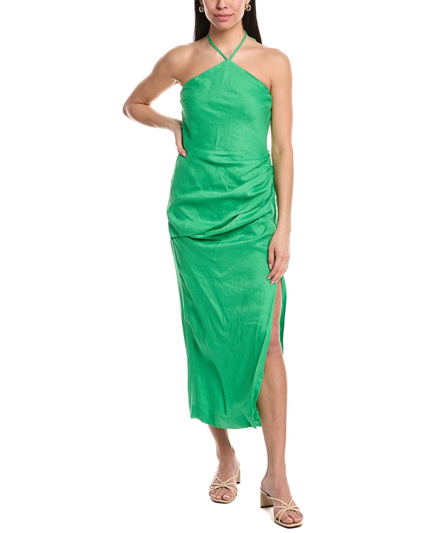 Simkhai Hansel Linen Gown In Yellow