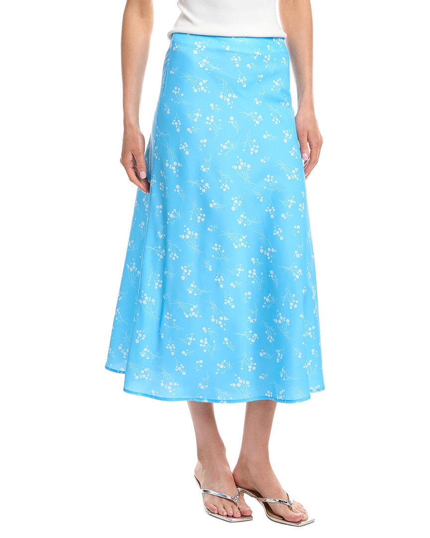 Colette Rose Midi Skirt In Blue