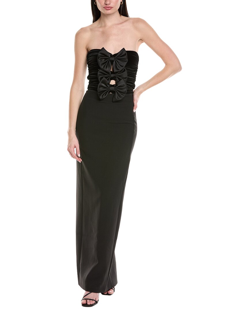 Ronny Kobo Constance Maxi Dress In Black