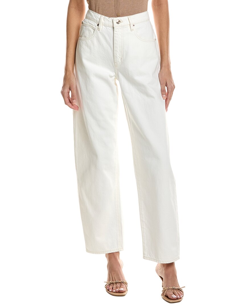 Frame Low Slung Au Natural Clean Barrel Jean In Aucl Au Natural Clean