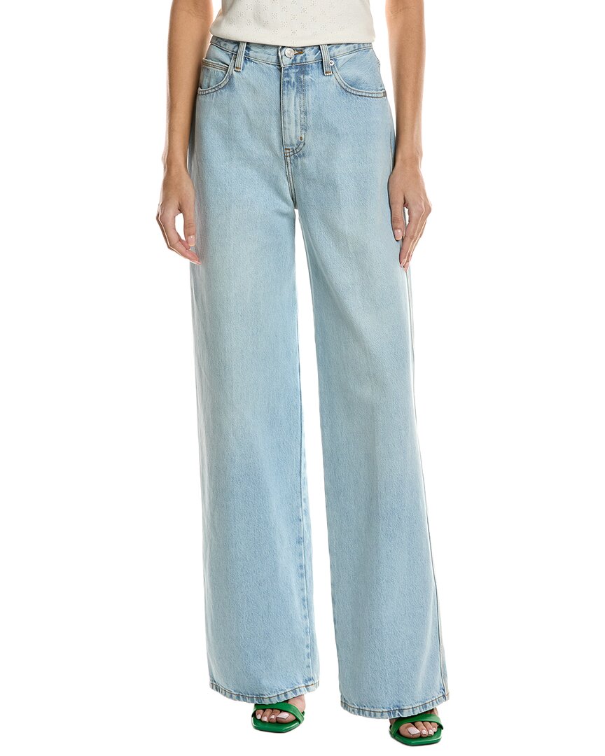 Frame Denim The Cuffed Johanna Wide Leg Jean In Blue