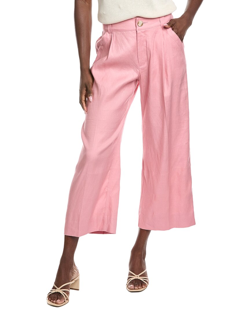 Cabi Cruise Linen-blend Crop Pant