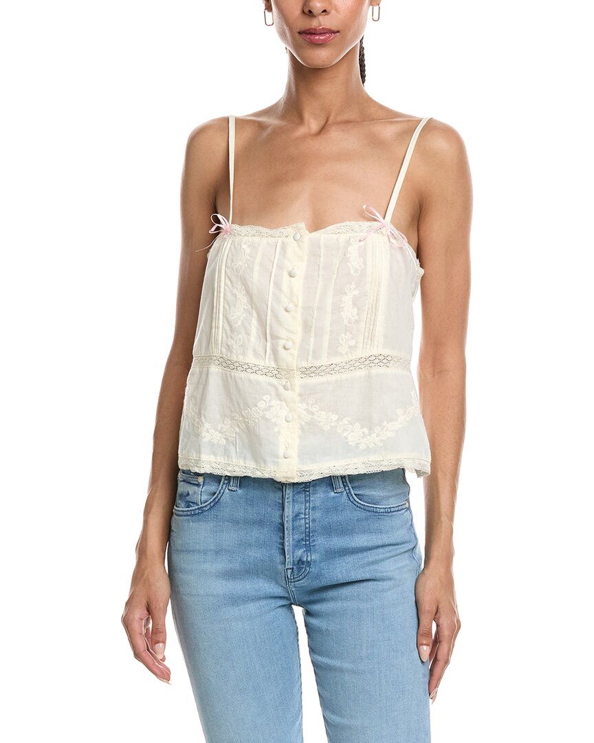 Abbey Sleeveless Top In White
