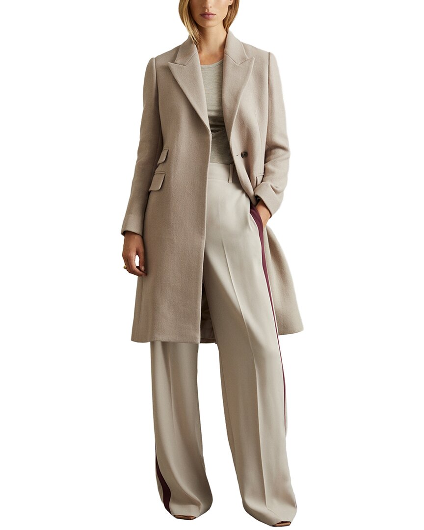 Reiss Louis Coat In Stone