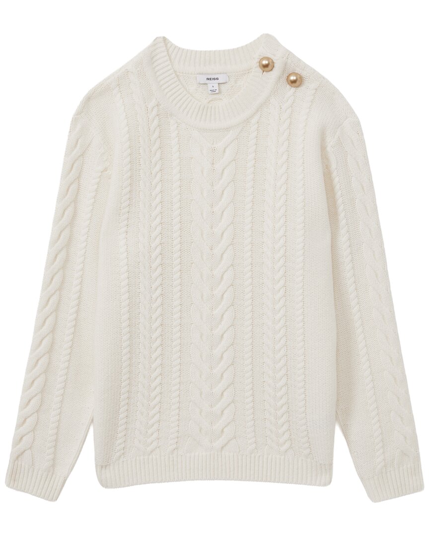 Reiss Libby Knit Top In White