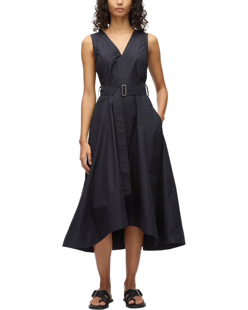 3.1 Phillip Lim Sleeveless V-Neck Belted Midi Dress Women's 0 | eBay
