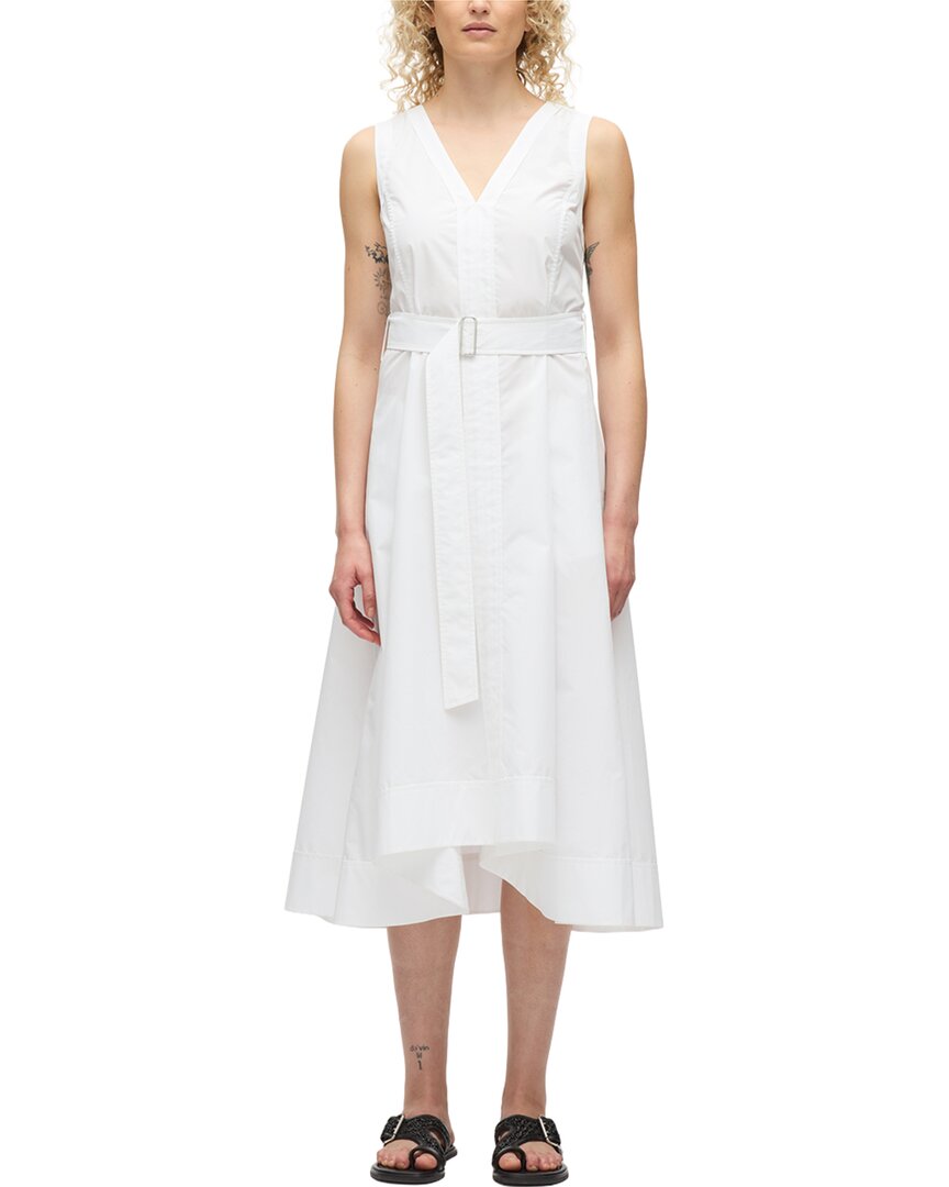 3.1 Phillip Lim Sleeveless V-Neck Belted Midi Dress