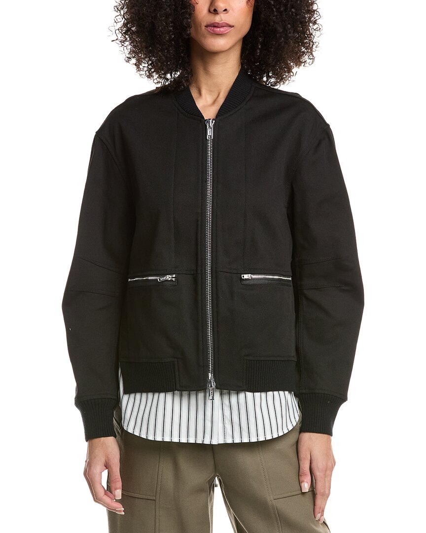 3.1 Phillip Lim Bomber Jacket In Bb001-blk Multi