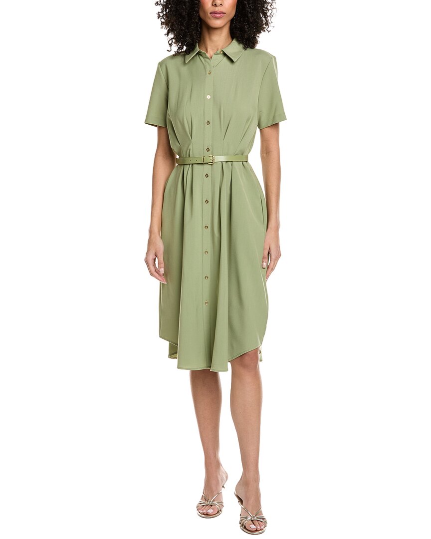 Nanette Lepore Nanette  Short Sleeve Midi Dress In Green
