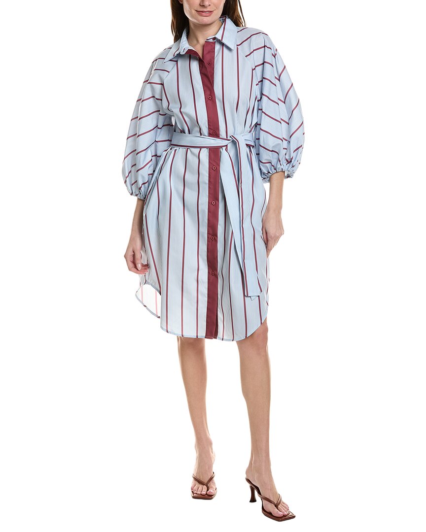 Beulah Striped Shirtdress In Multi