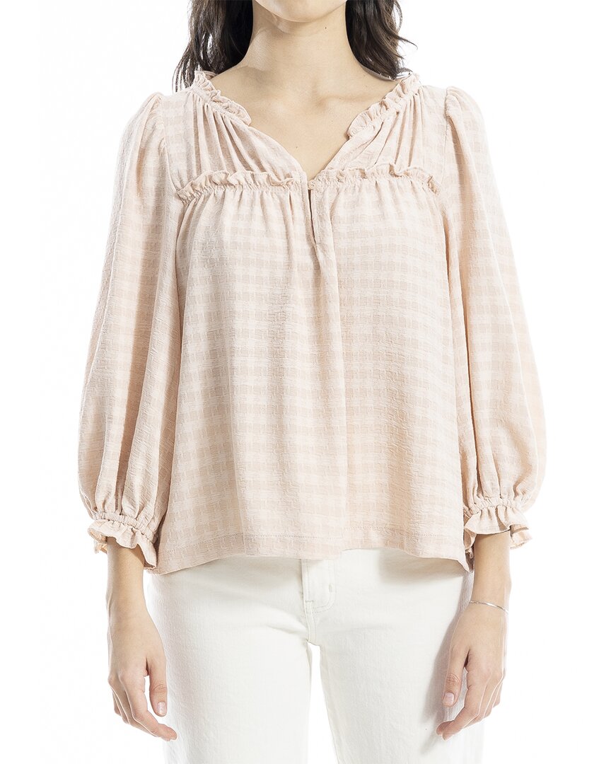 Max Studio Smocked Balloon Sleeve Top