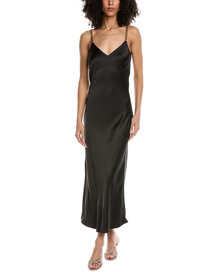 Generation Love Monica Satin Maxi Dress In Black