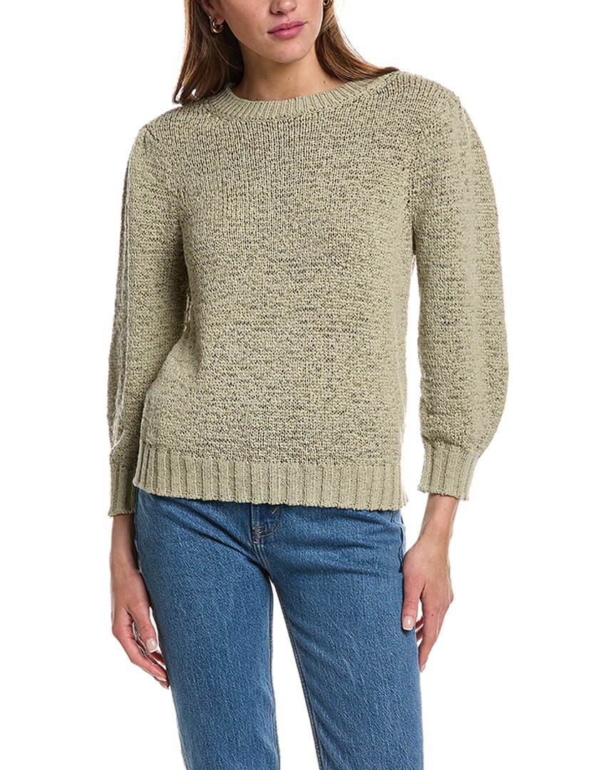 Design History Elbow Puff Sleeve Pullover In Pink