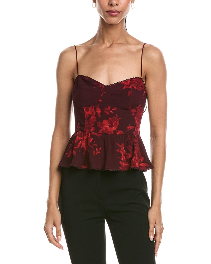 Reveriee Sleeveless Top In Red