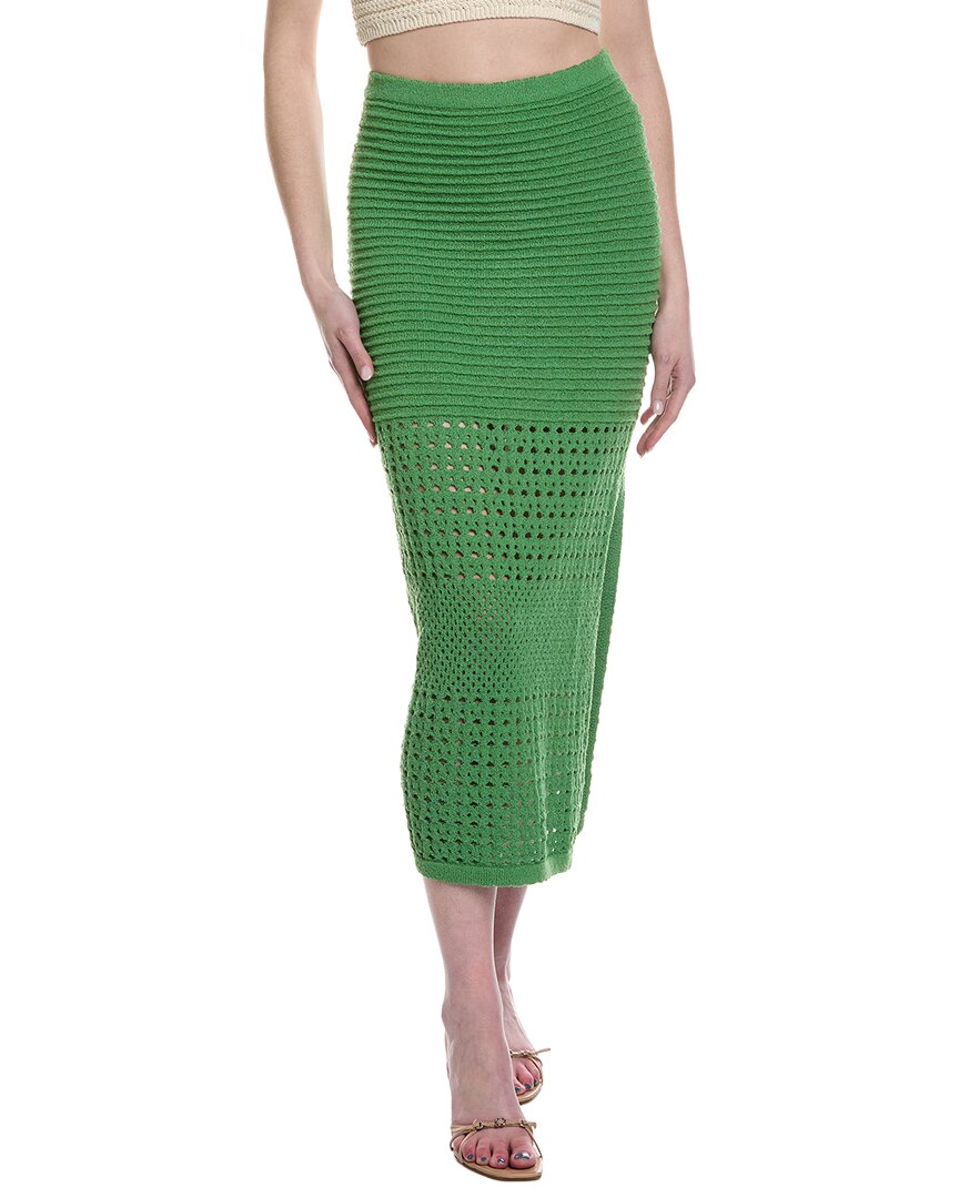 Lost + Wander Olivia Midi Skirt In Green