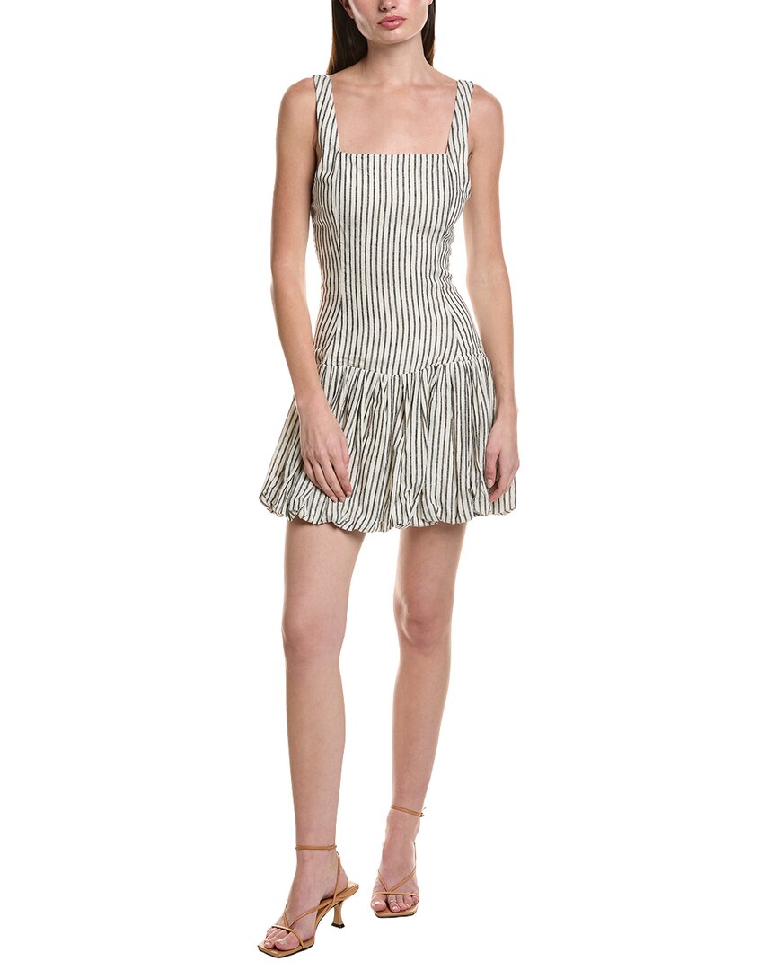 Saltwater Luxe Linen-blend Tank Mini Dress In Multi