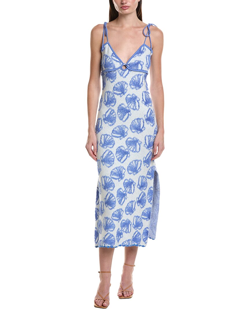 Saltwater Luxe Tank Midi Dress In Blue