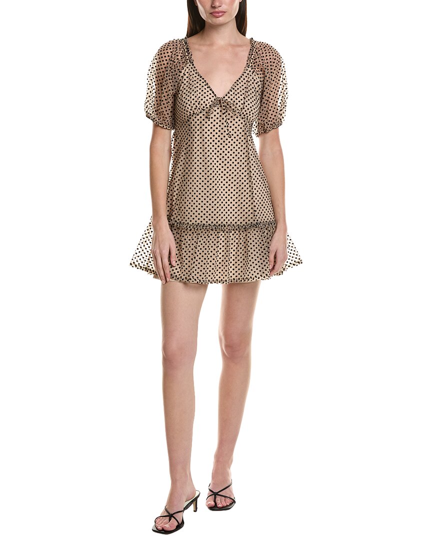 Saltwater Luxe Mesh Mini Dress In White