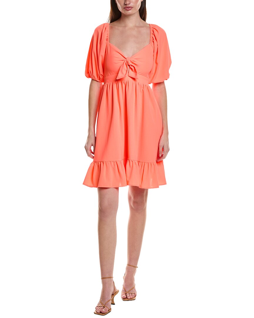 Saltwater Luxe Solid Mini Dress In Orange