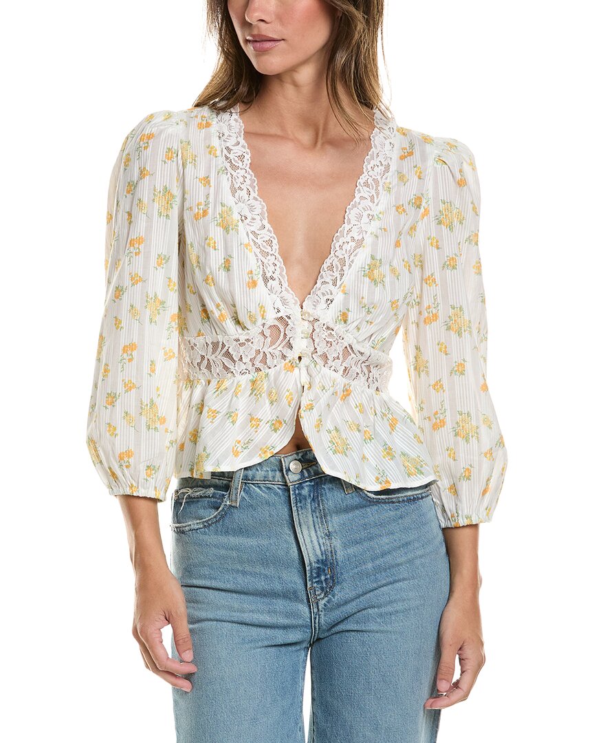 Walter Baker Charlene Blouse In Yellow