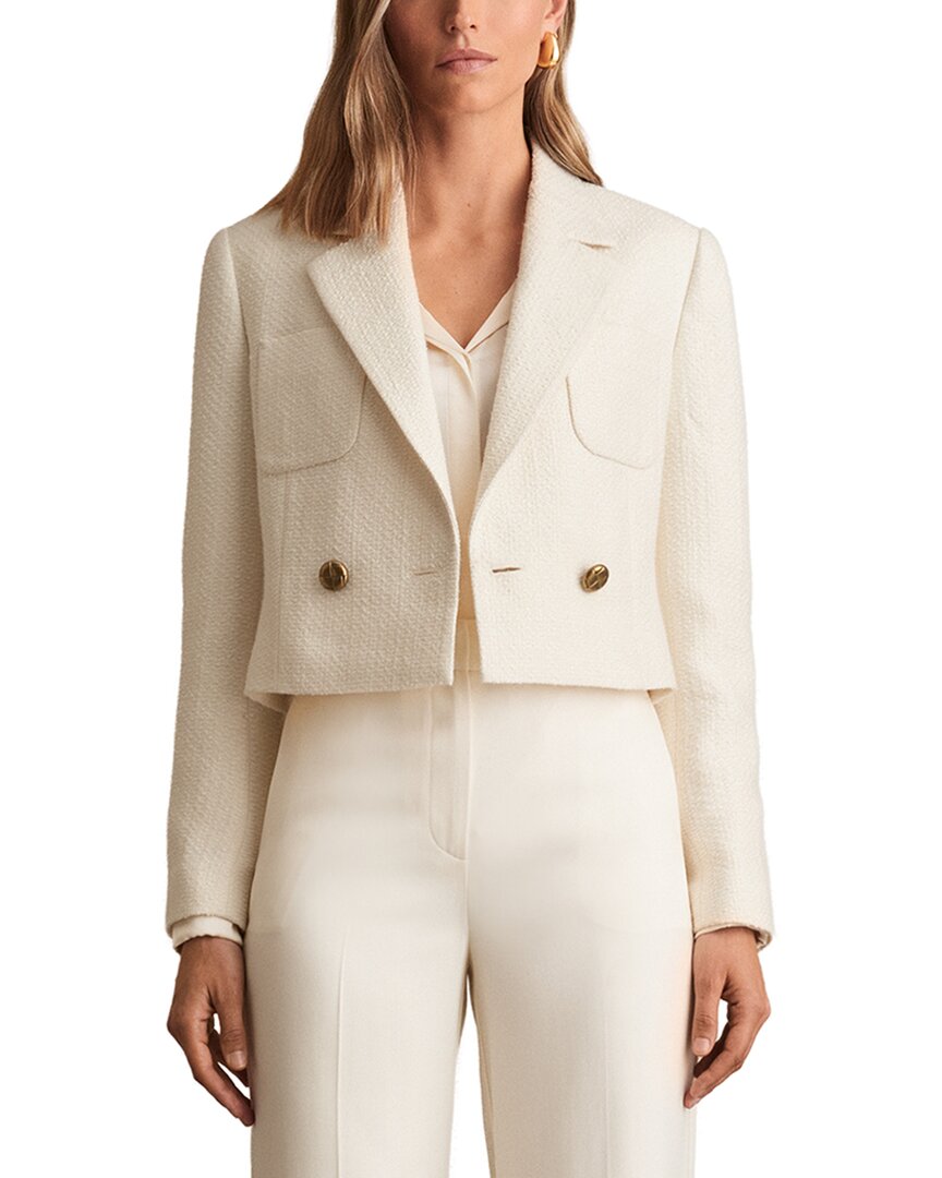 Reiss Mia Casual Jacket In White