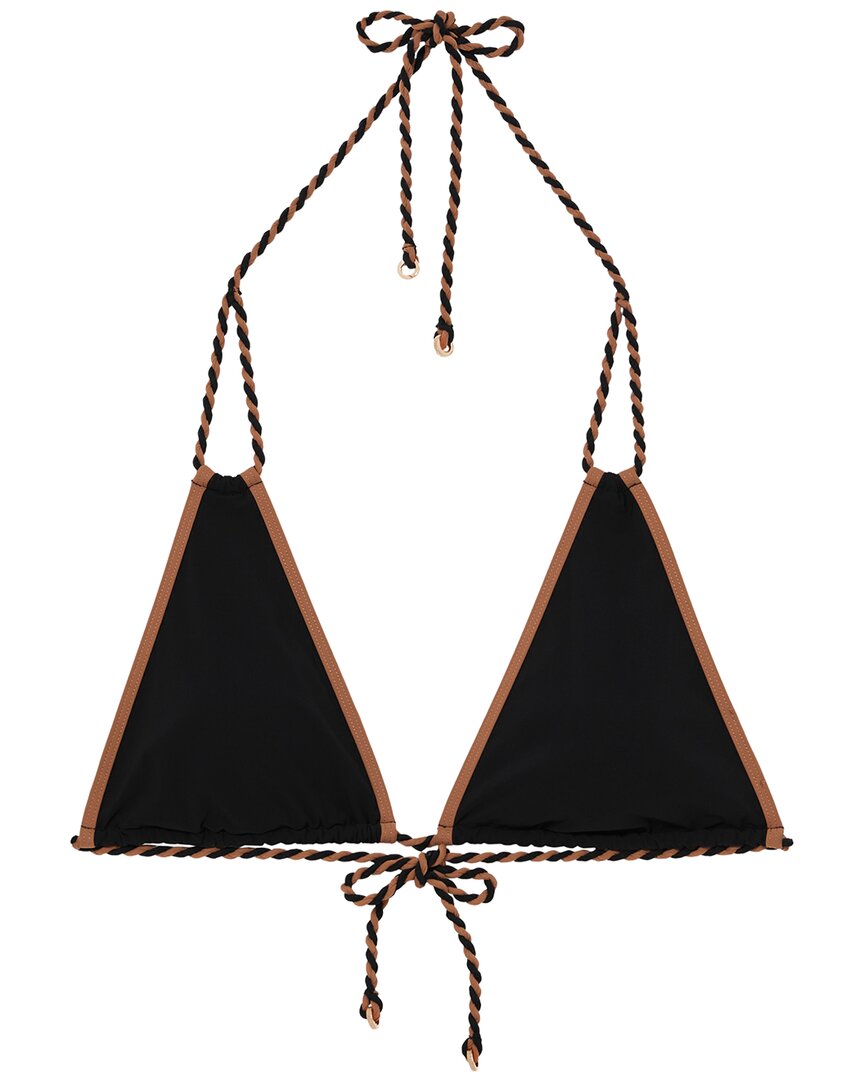 Reiss Effie Triangle Bikini Top In Black