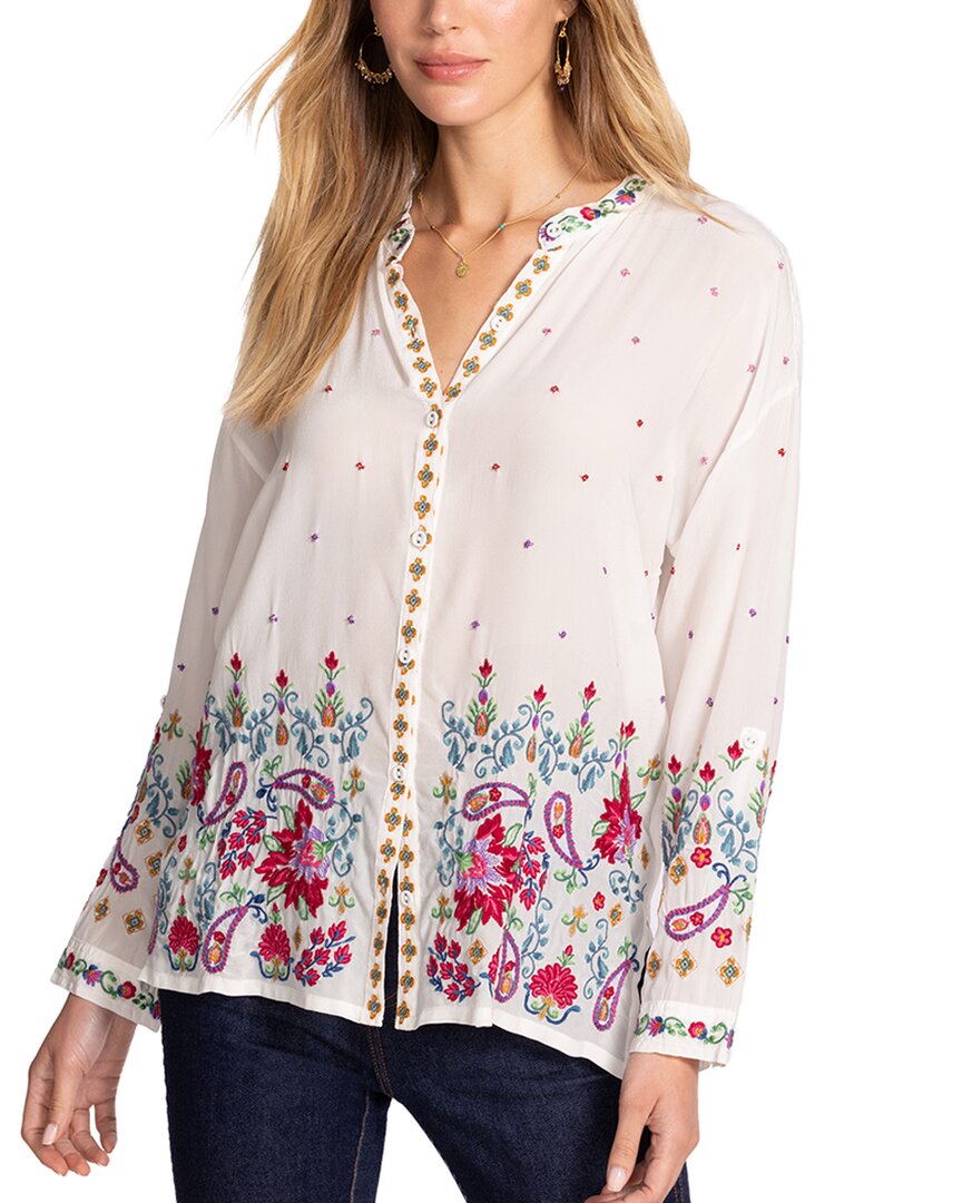 Johnny Was Audrey Silk Shirt