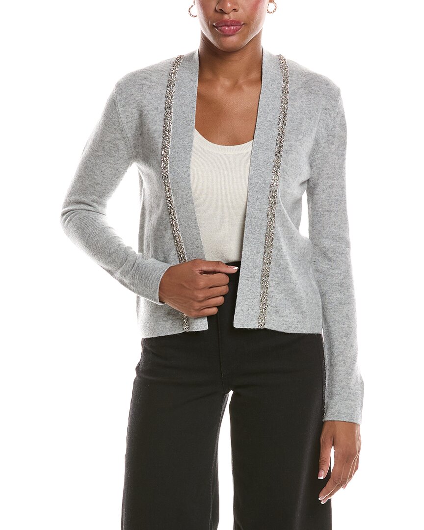 Incashmere Wool & Cashmere-blend Cardigan In Gray