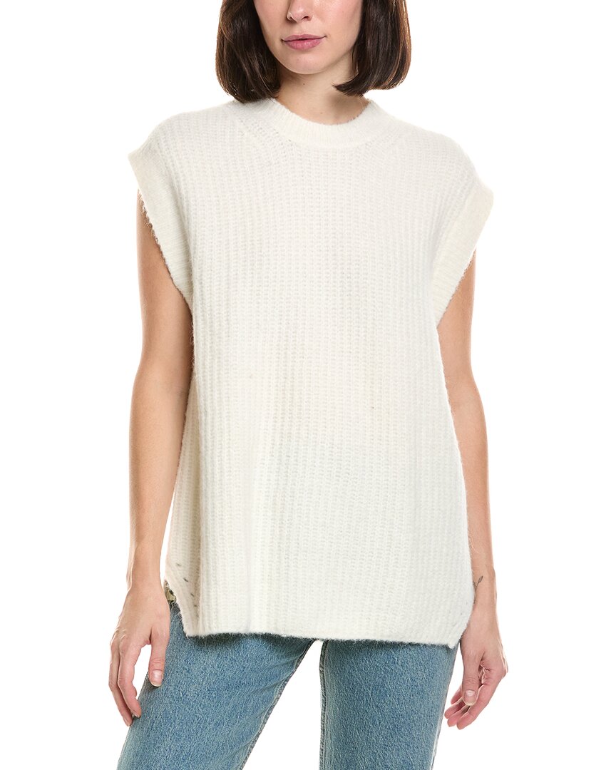 Labiz Wool & Alpaca-blend Sweater Vest In White