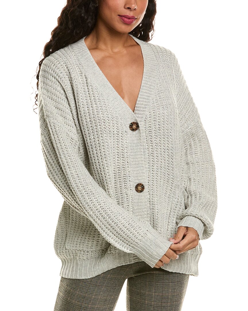 Labiz Wool-blend Cardigan In Gray