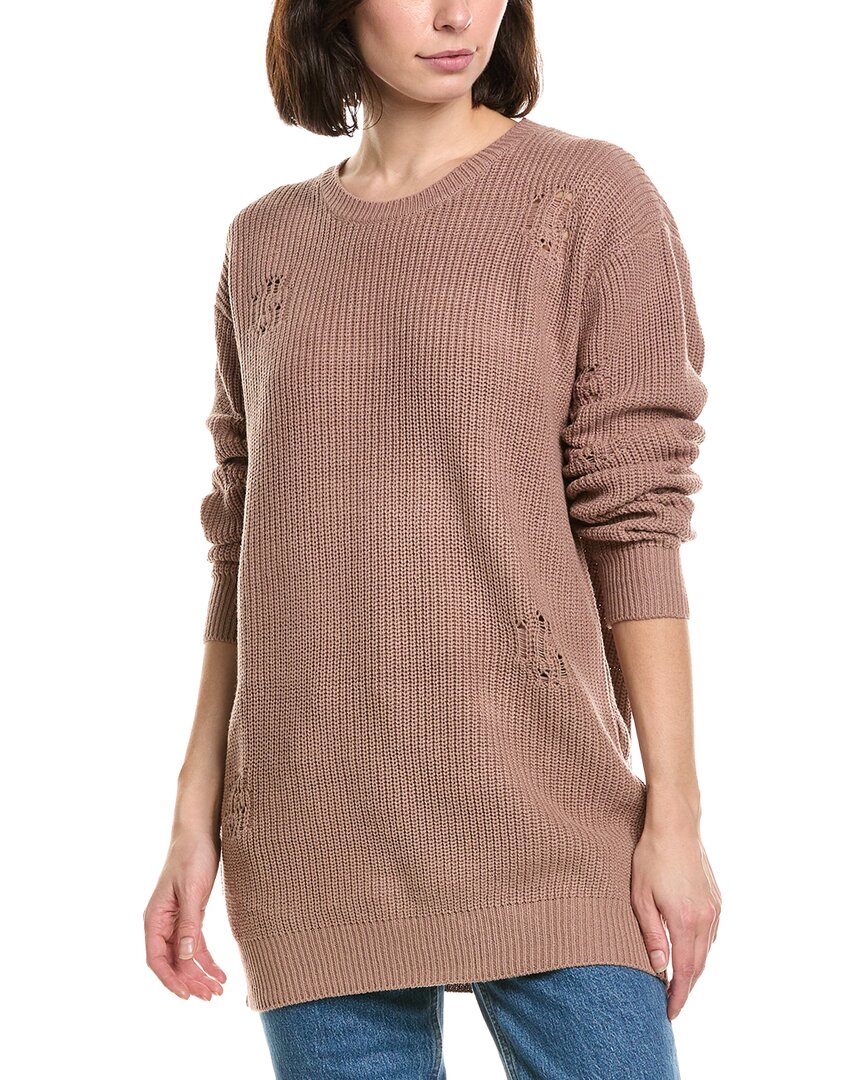 Labiz Knit Sweater In Brown