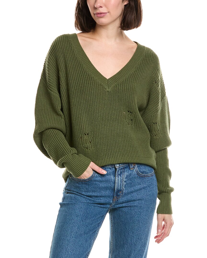 Labiz Lalamia V-neck Sweater In Green