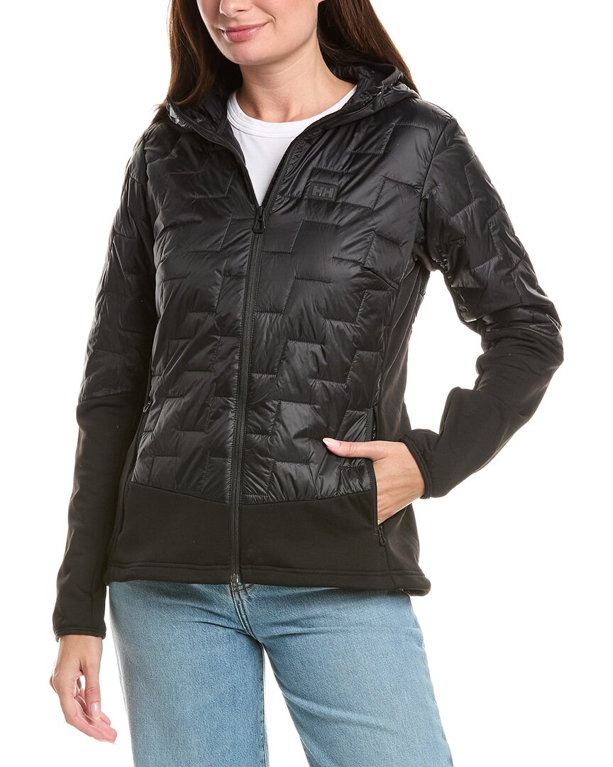 Helly Hansen Lifaloft Hooded Insulator Jacket In Black