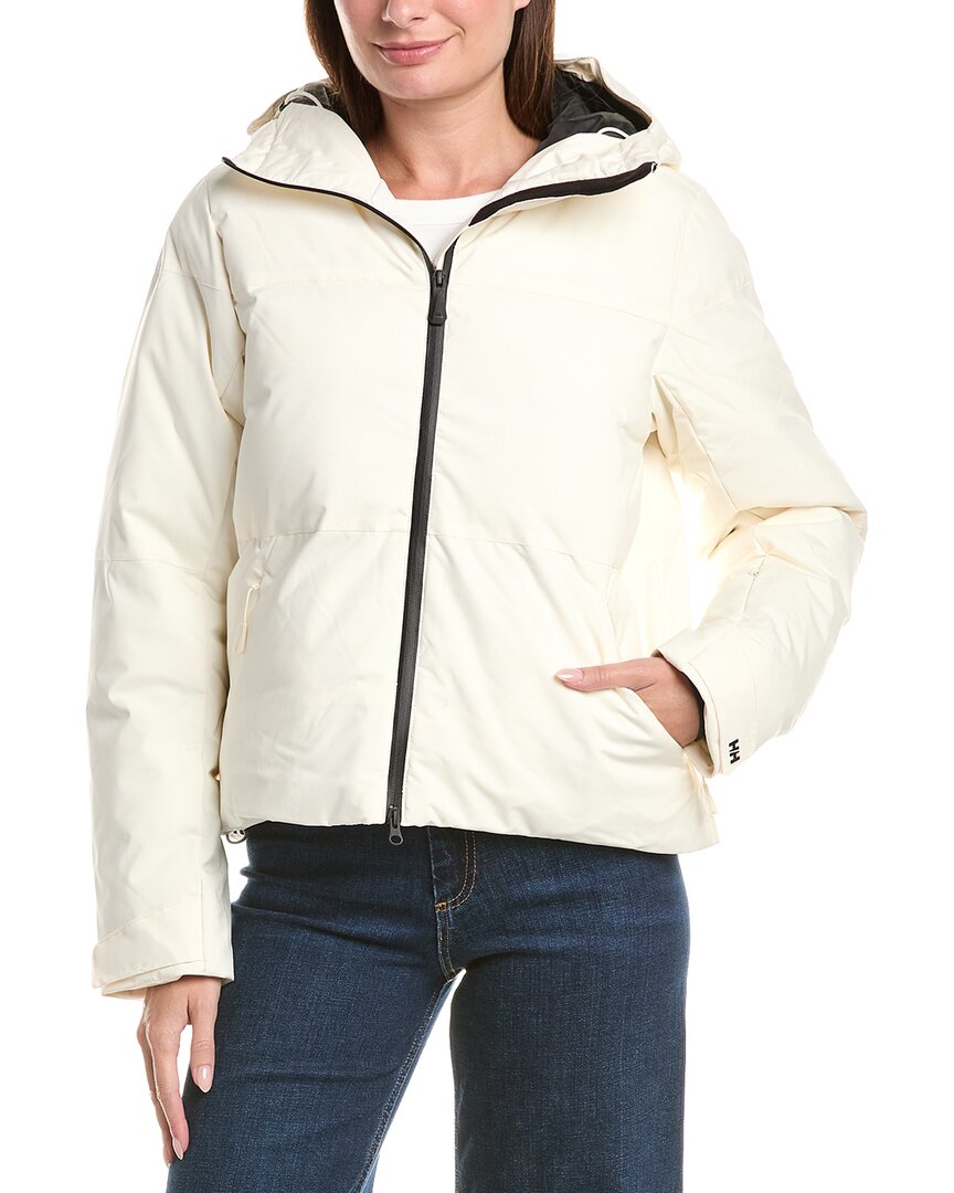 Helly Hansen Nora Short Puffy Jacket In Neutral