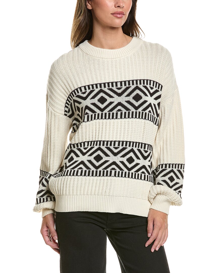 Ichi Barisa Alpaca-blend Sweater In White