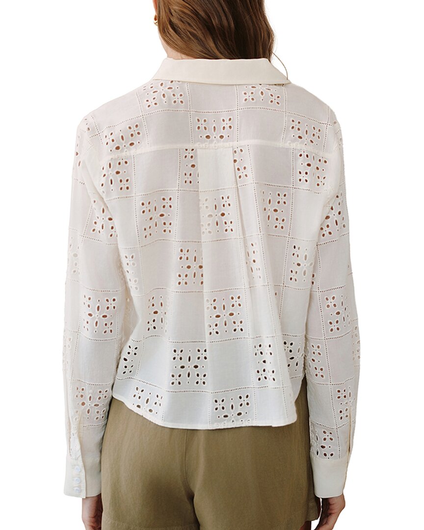 Bella Dahl Button Down Shirt In White