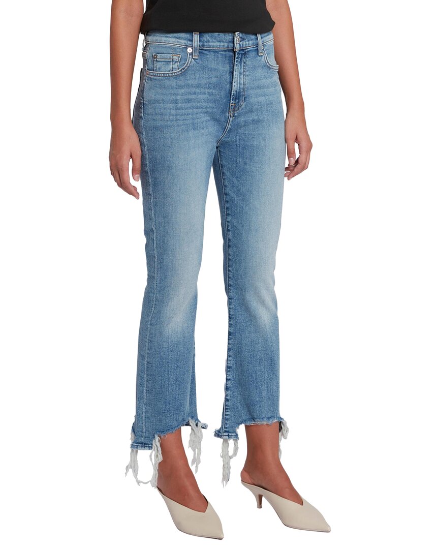 7 For All Mankind High-waist Slim Kick Sloan Vintage Flare Leg Jean In Blue