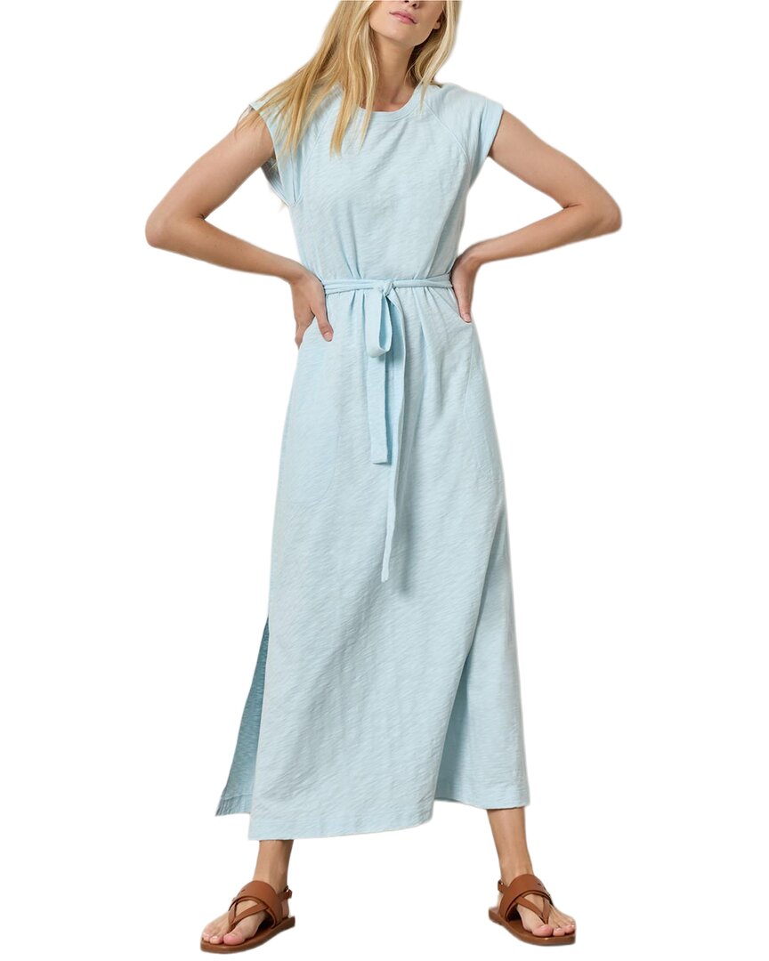 Lilla P Saddle Sleeve Maxi Dress In Spa-spa