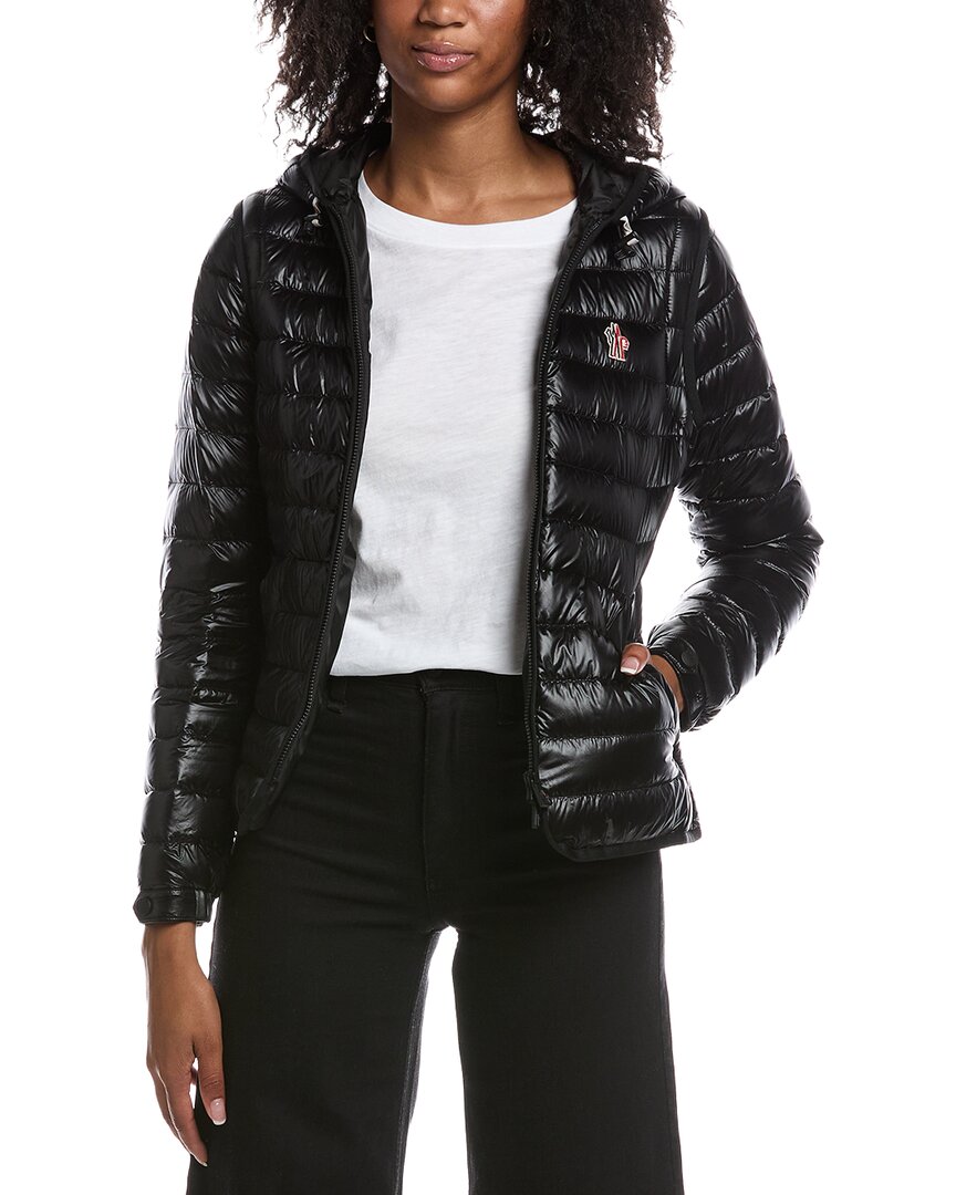 Moncler Black Grenoble Karura 2 In 1 Hooded Short Down Jacket