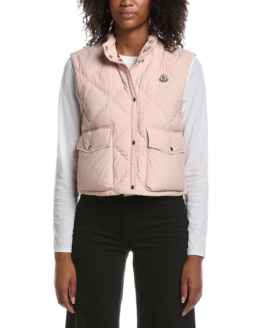 Moncler Women's Pink Biois Quilted Down Vest UK Size 10 - Mytheresa - Image 3