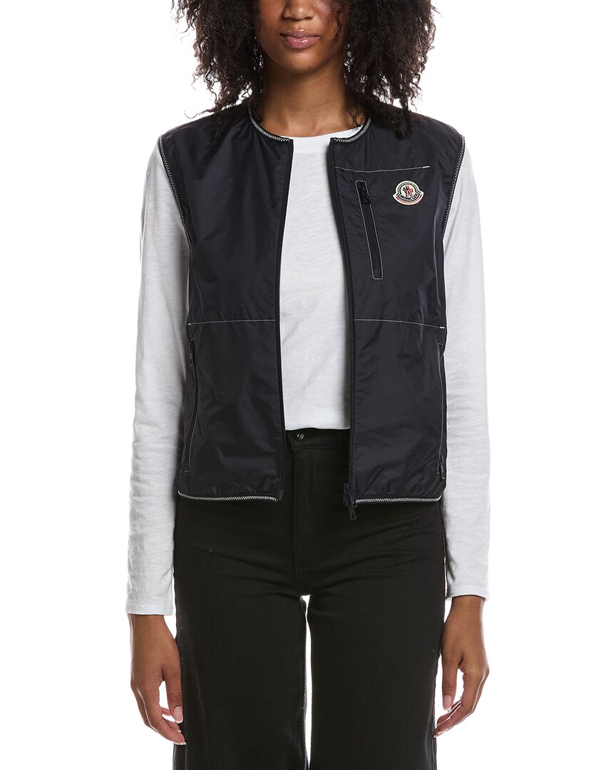 Moncler   Alshain Gilet for Women in Blue, Size: 10 - Image 2