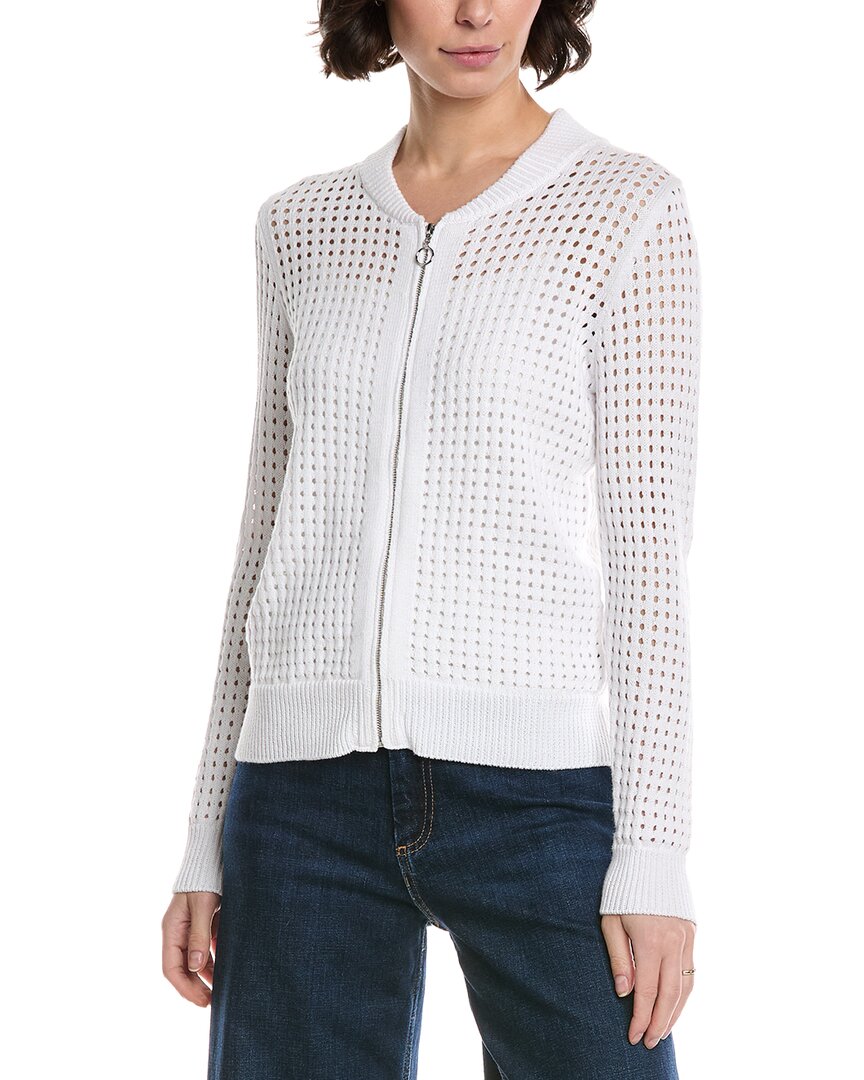 Metric Knits Cardigan In White