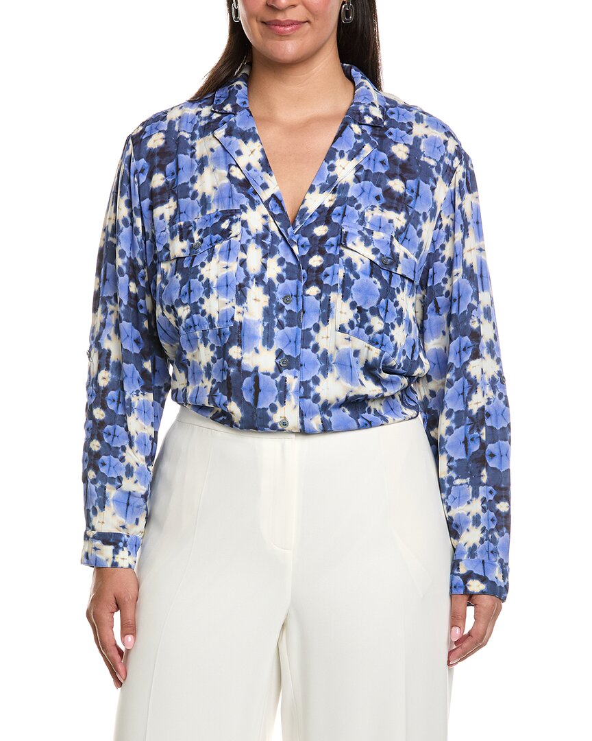 Nic+Zoe Plus Shibori Stone Shirt Women's | eBay