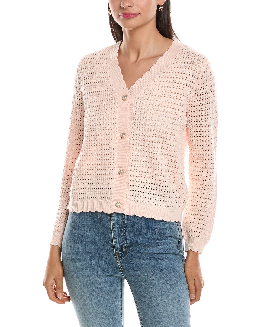 Nanette Lepore Nanette  Spring Cardigan In Pink