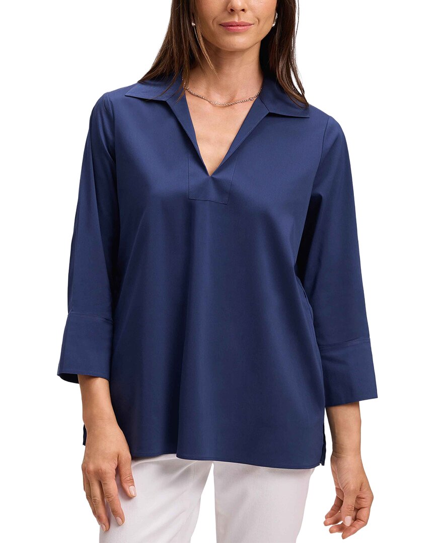 Foxcroft Julia Shirt In Blue