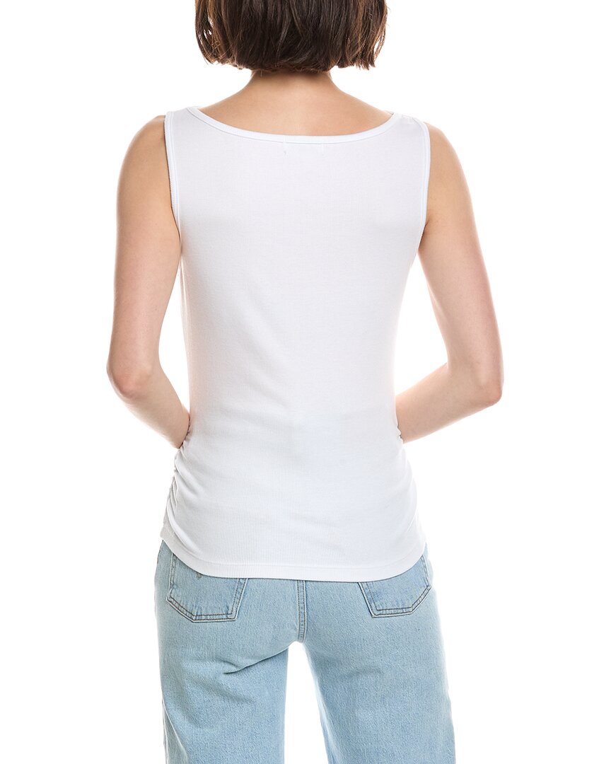 Michael Stars Coco Ruched Top In White